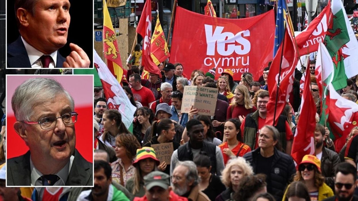 Keir Starmer and Mark Drakeford have been blamed by Conservatives for events in Wales