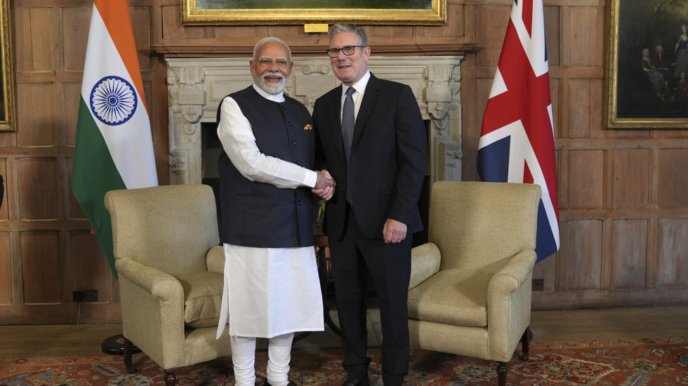 Keir Starmer and Narendra Modi