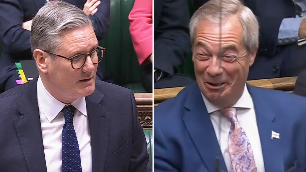 Keir Starmer and Nigel Farage