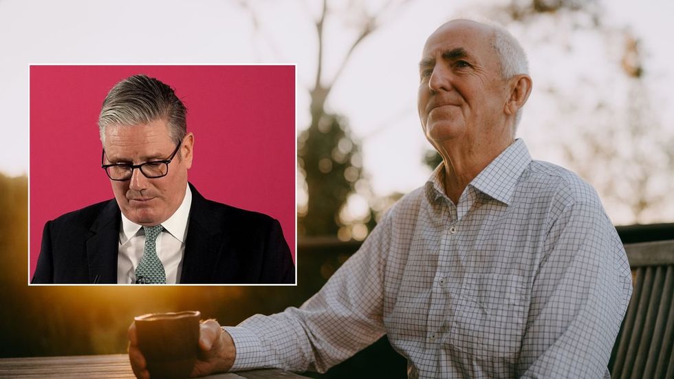 Keir Starmer and pensioner