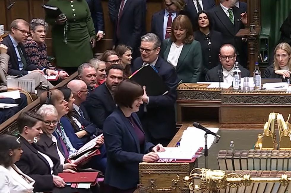 Keir Starmer and Rachel Reeves arrive at PMQs