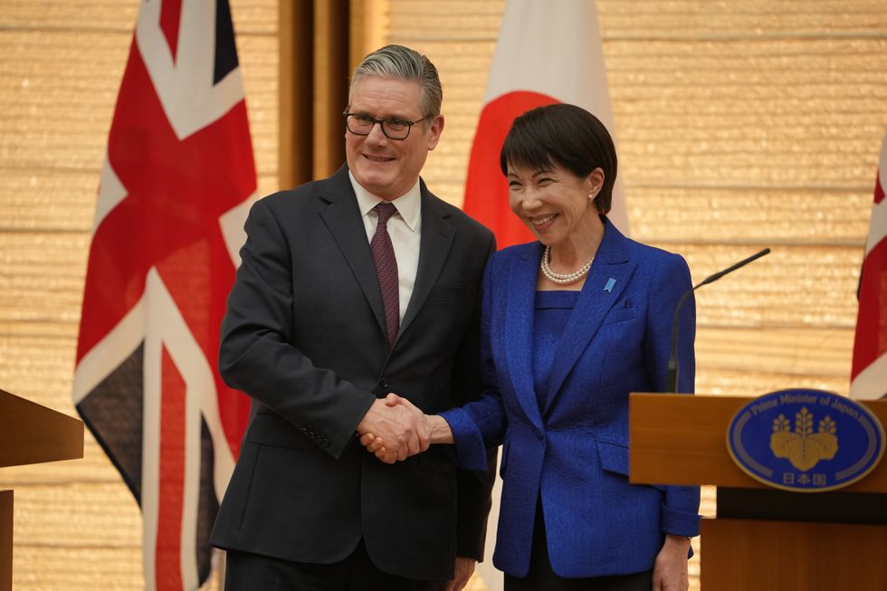 Keir Starmer and Sanae Takaichi