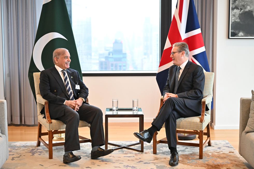 Keir Starmer and Shahbaz Sharif