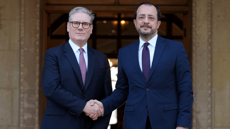 Keir Starmer and \u200bNikos Christodoulides