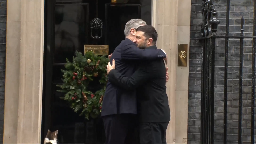 Keir Starmer and \u200bVolodymyr Zelensky