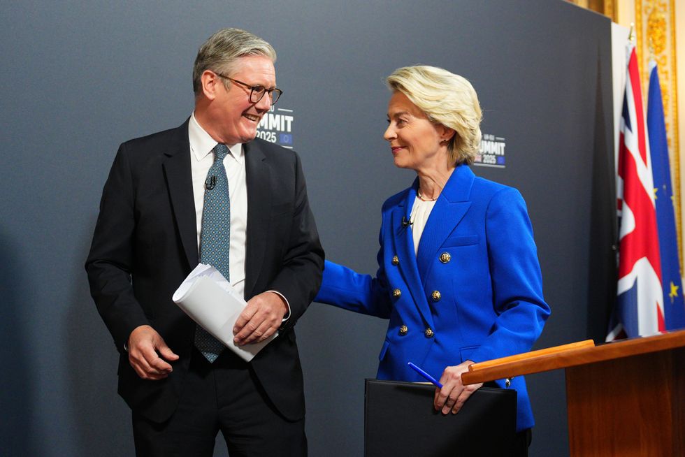 Keir Starmer and Ursula von der Leyen