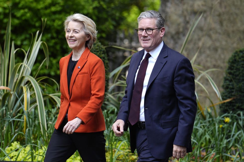 Keir Starmer and Ursula von der Leyen