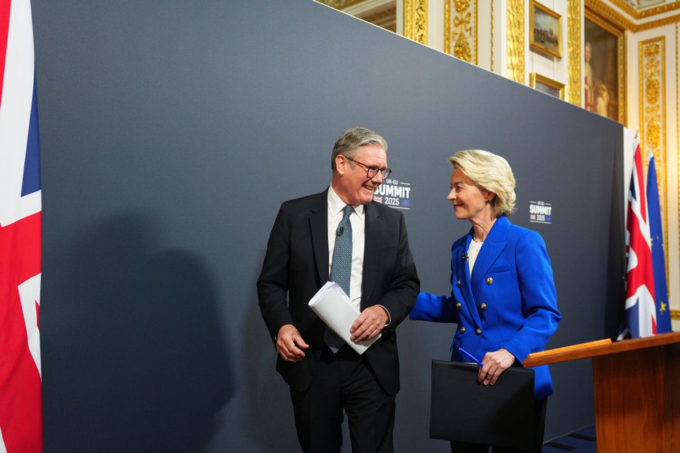 Keir Starmer and Ursula von der Leyen