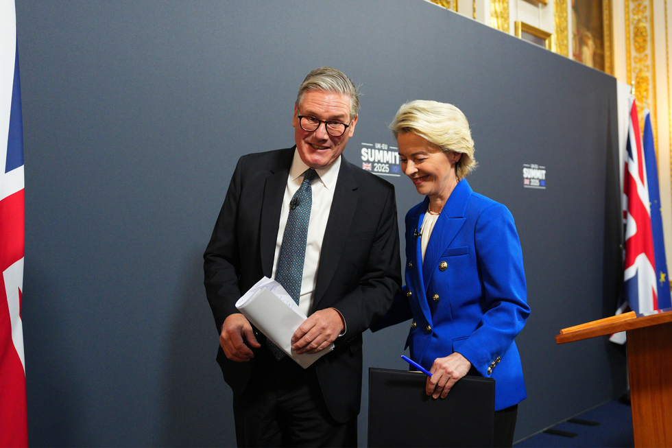 Keir Starmer and Ursula von der Leyen