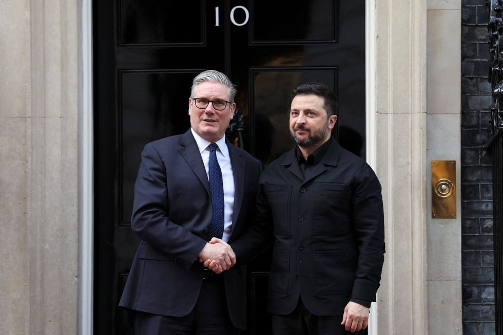 Keir Starmer and Volodymyr Zelensky