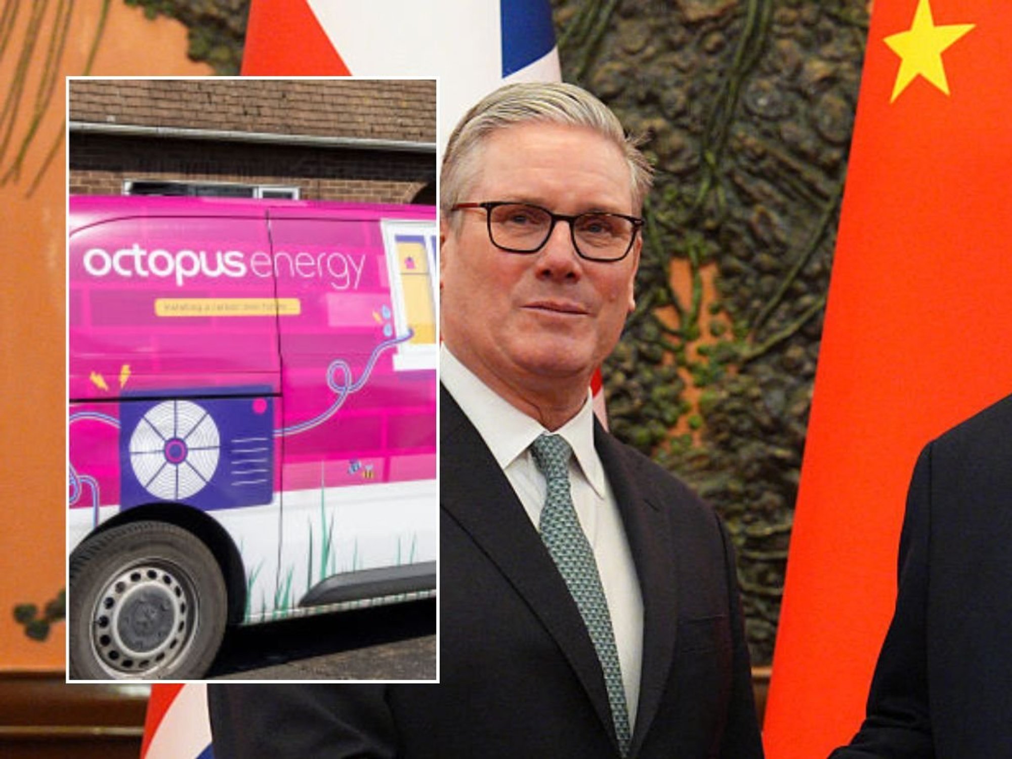 Keir Starmer and Xi Jinping, Octopus Energy