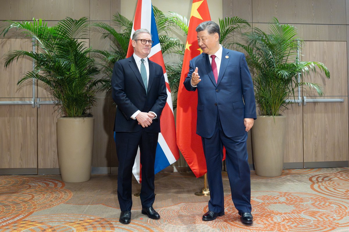 Keir Starmer and Xi Jinping