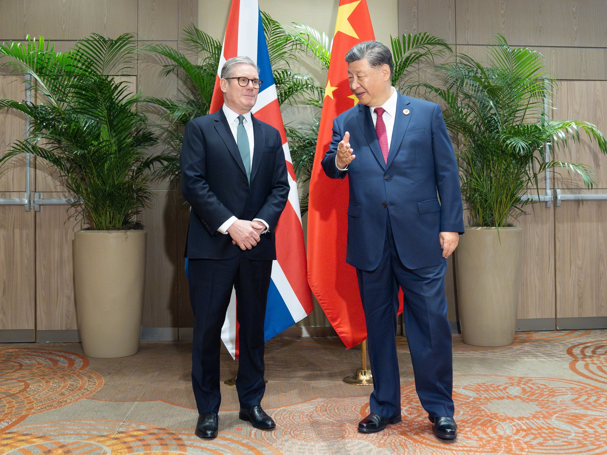 Keir Starmer and Xi Jinping