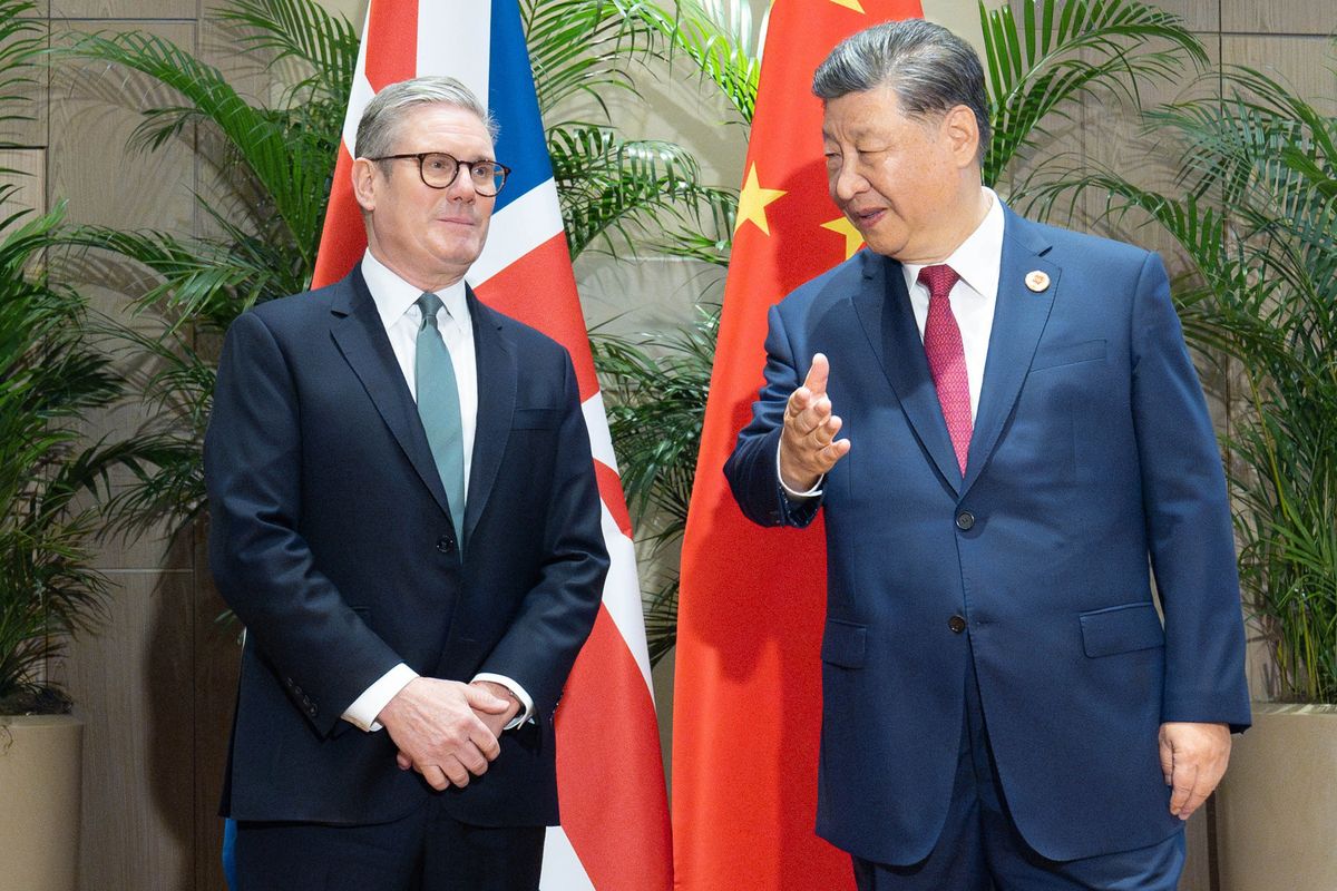 Keir Starmer and Xi Jinping