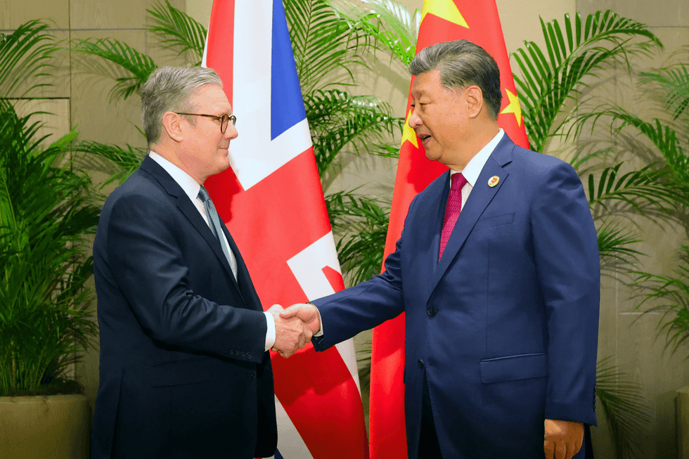 Keir Starmer and Xi Jinping