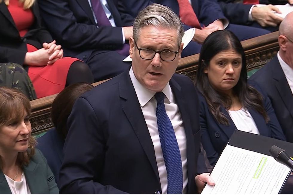 Keir Starmer appearing at PMQs shortly after the Chancellor's committee grilling