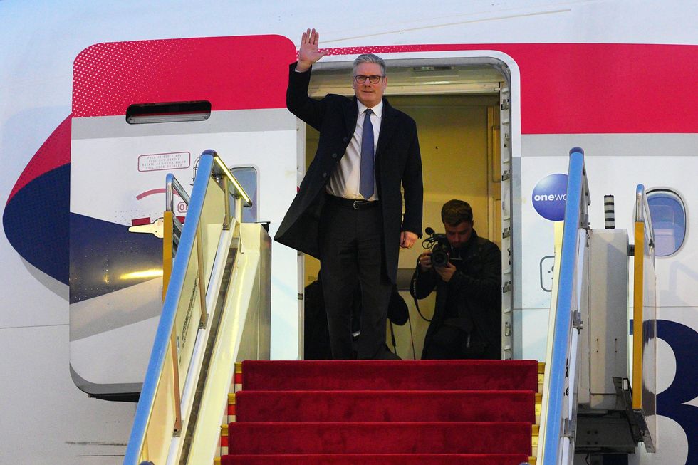 Keir Starmer arrives in China