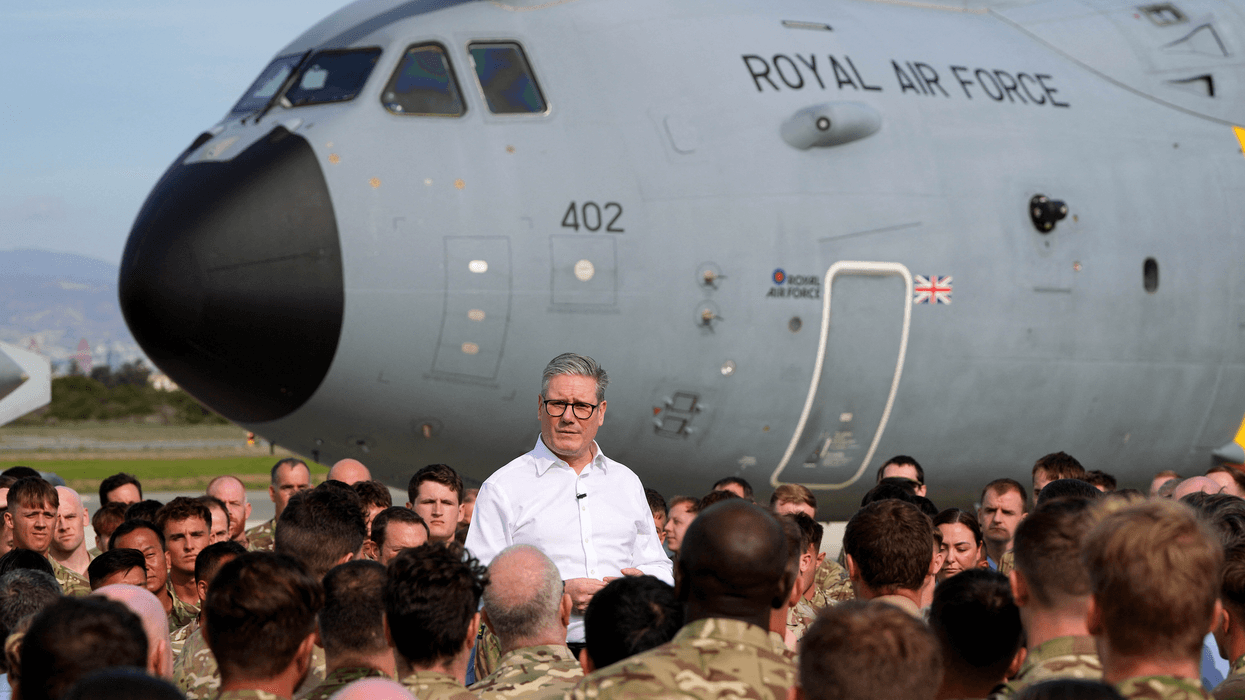 Keir Starmer at RAF base?