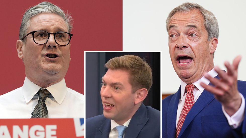 Keir Starmer Charlie Rowley and Nigel Farage