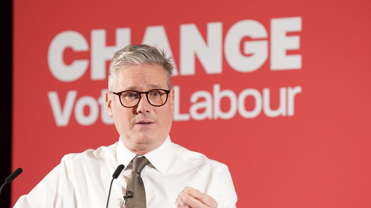 Keir Starmer delivers speech