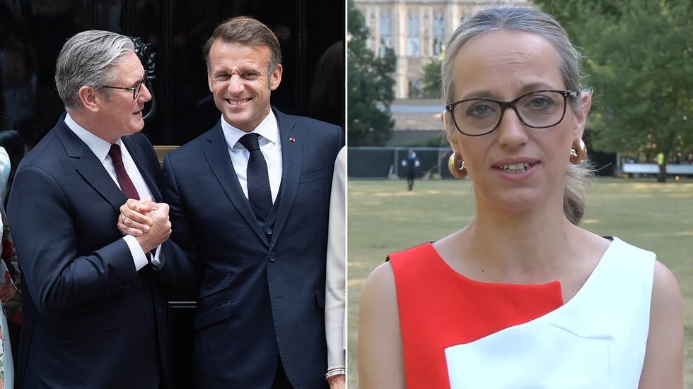 Keir Starmer, Emmanuel Macron, Helen Whately