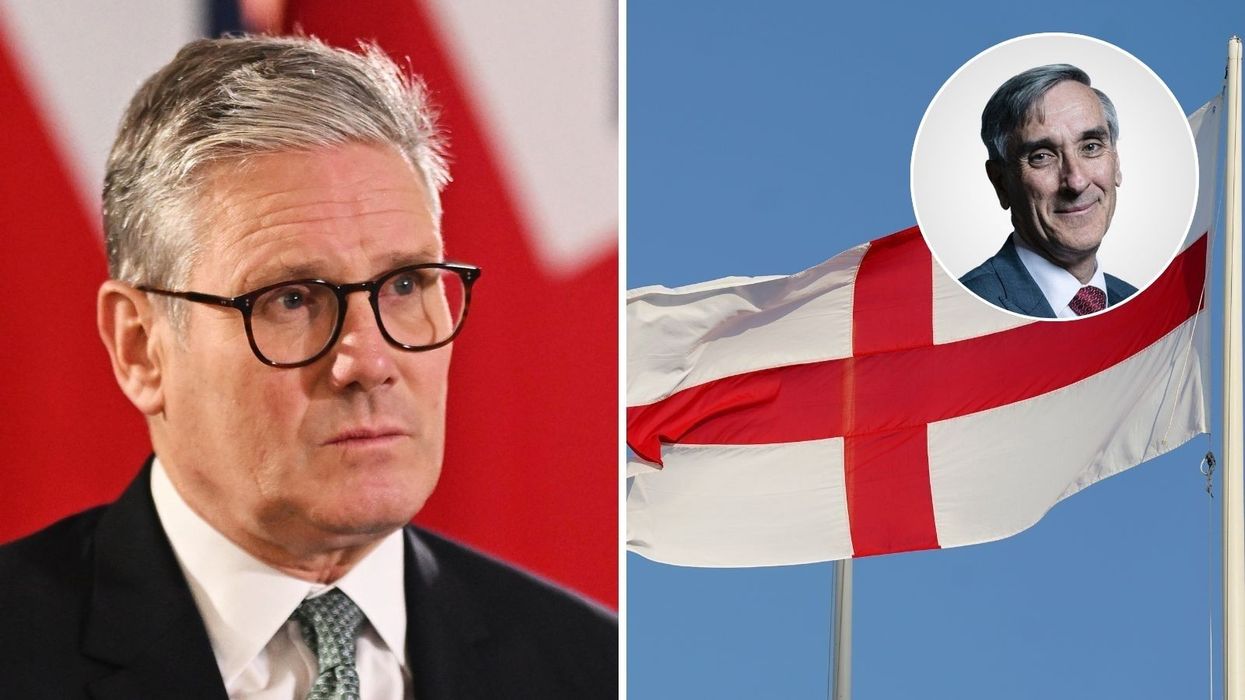 Keir Starmer, England flag and John Redwood in pictures