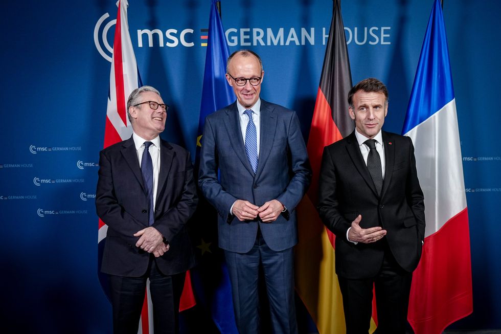 Keir Starmer, Friedrich Merz, Emmanuel Macron