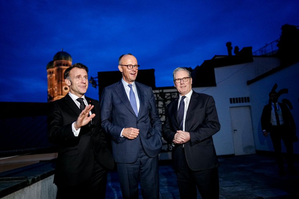 Keir Starmer, Friedrich Merz, Emmanuel Macron