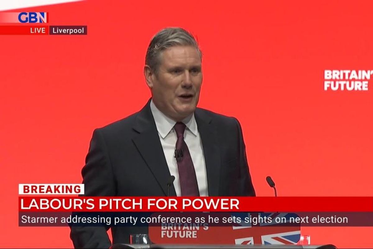 Keir Starmer gives speech at the Labour Party Conference