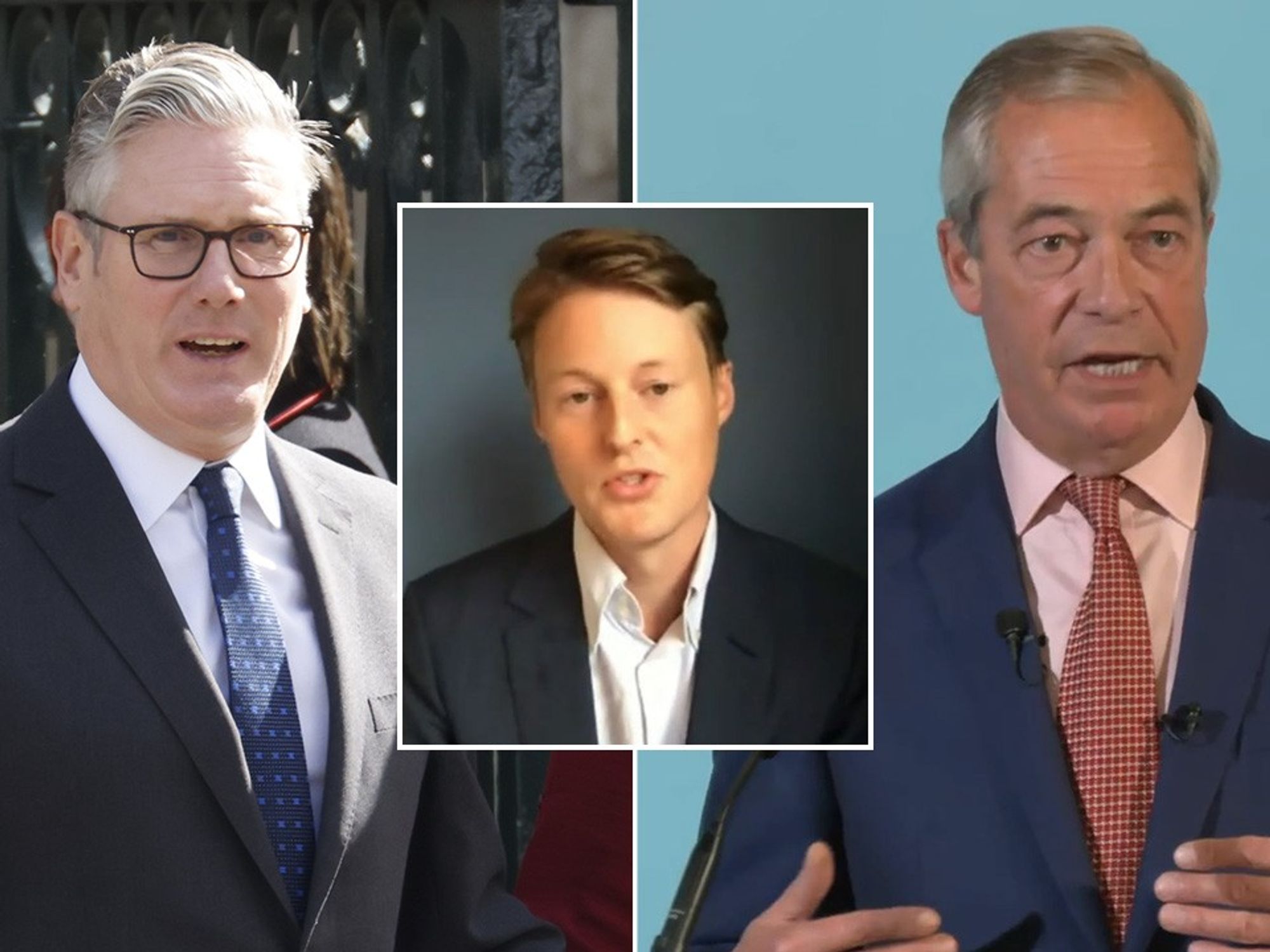 Keir Starmer, Guy Dampier, Nigel Farage