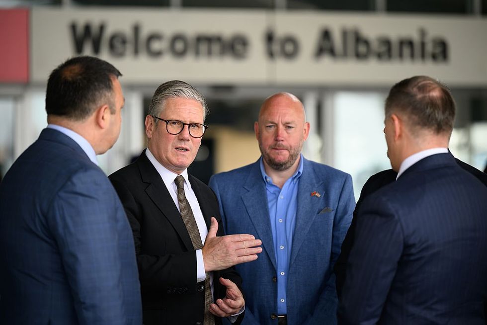 Keir Starmer in Albania