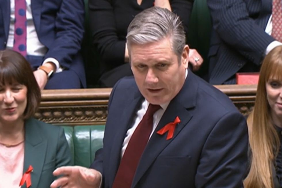 Keir Starmer in PMQs