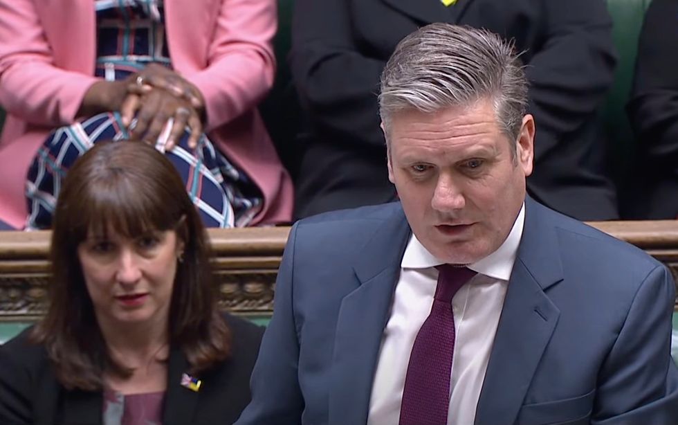 Keir Starmer in the Commons today