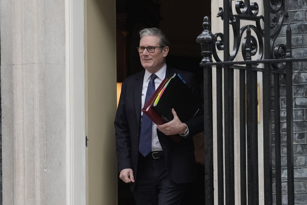 Keir Starmer leaving Downing St for PMQs on Wednesday