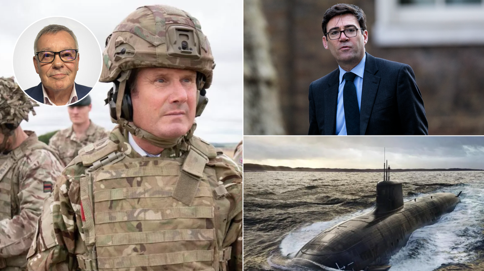 Keir Starmer (left), Andy Burnham (right)