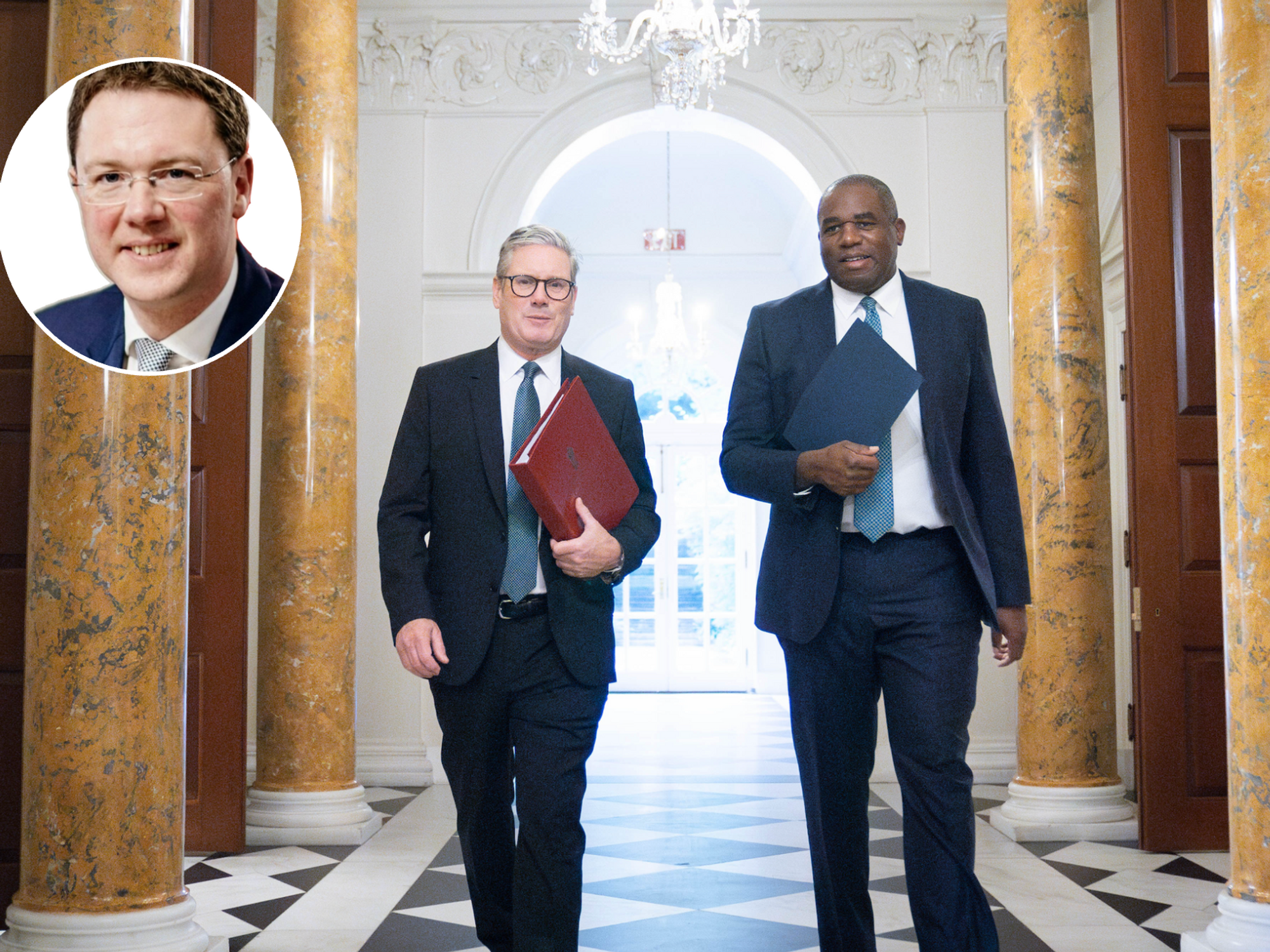 Keir Starmer (left), David Lammy (right)