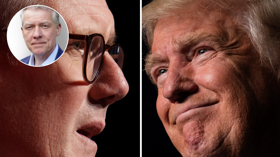 Keir Starmer (left), Donald Trump (right)
