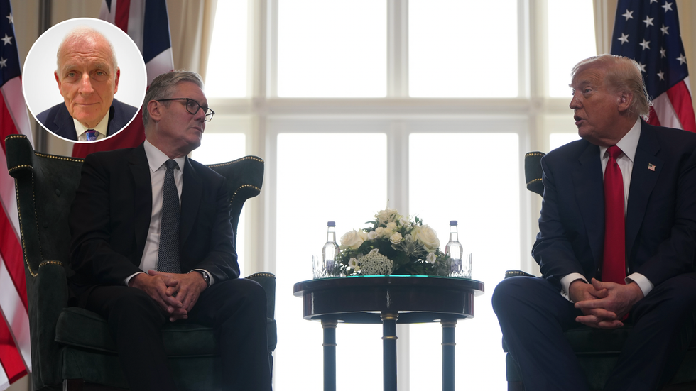 Keir Starmer (left), Donald Trump (right)