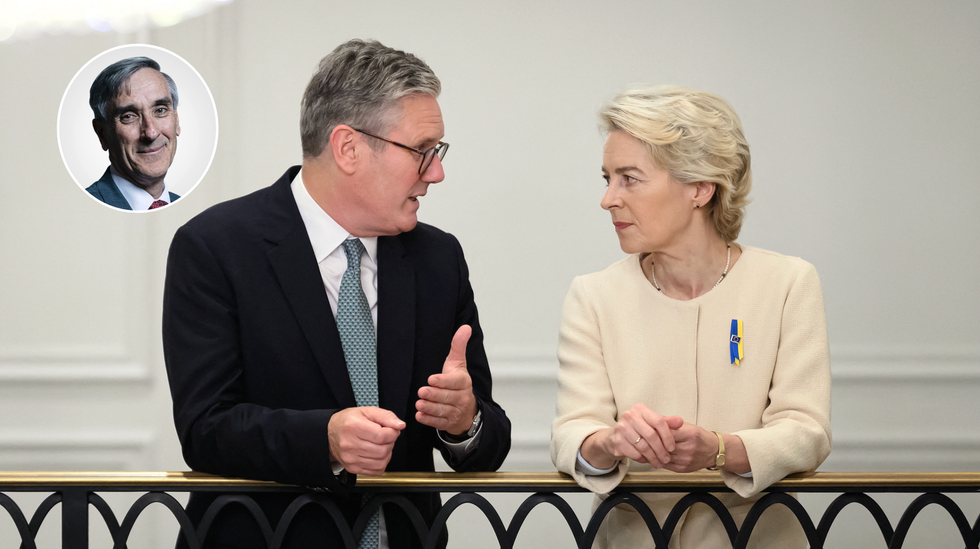 Keir Starmer (left), Ursula von der Leyen (right)