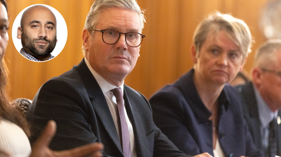 Keir Starmer (left), Yvette Cooper (right)