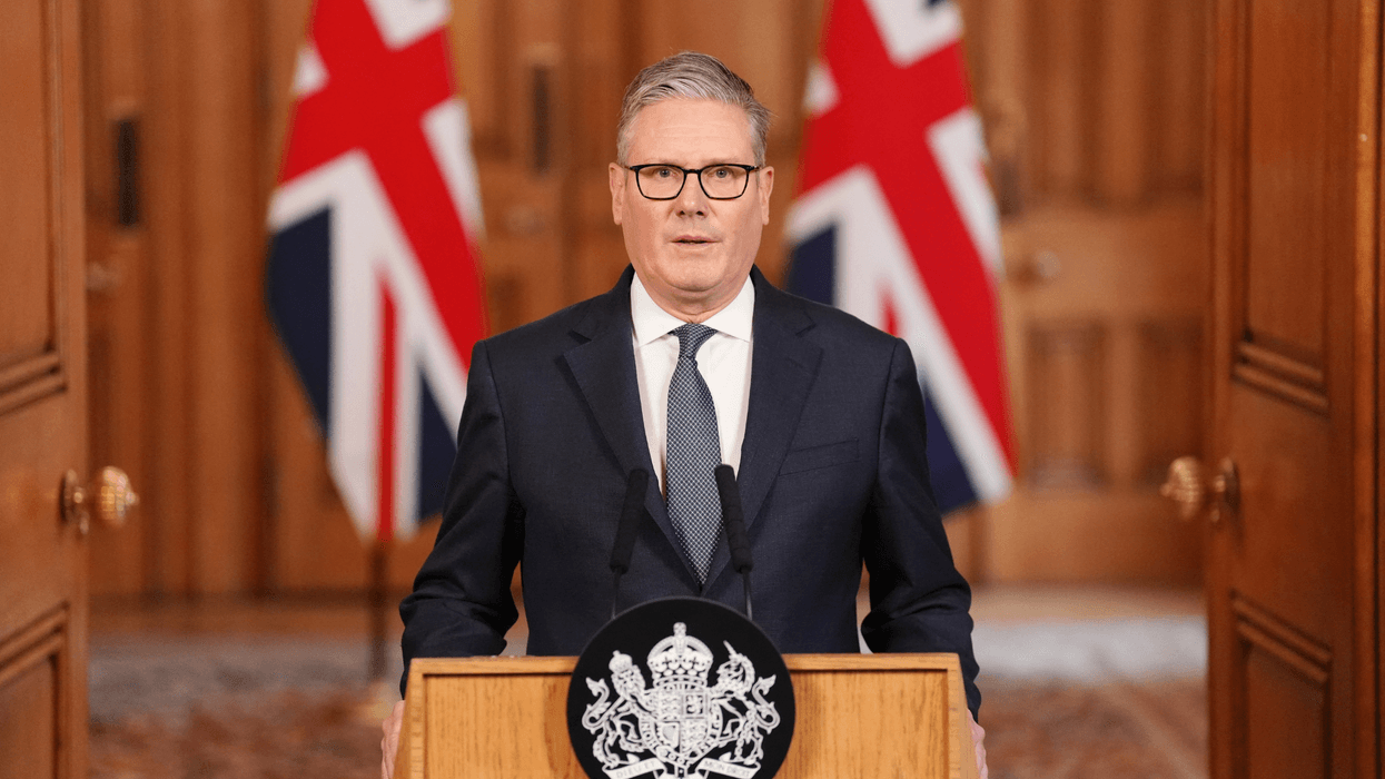 Keir Starmer makes a statement from Downing Street