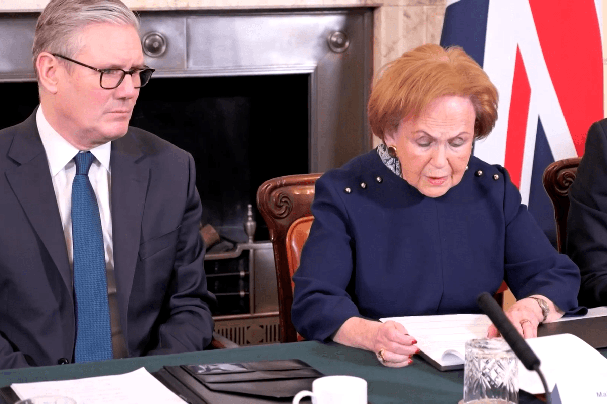 Keir Starmer meets survivor Mala Tribic