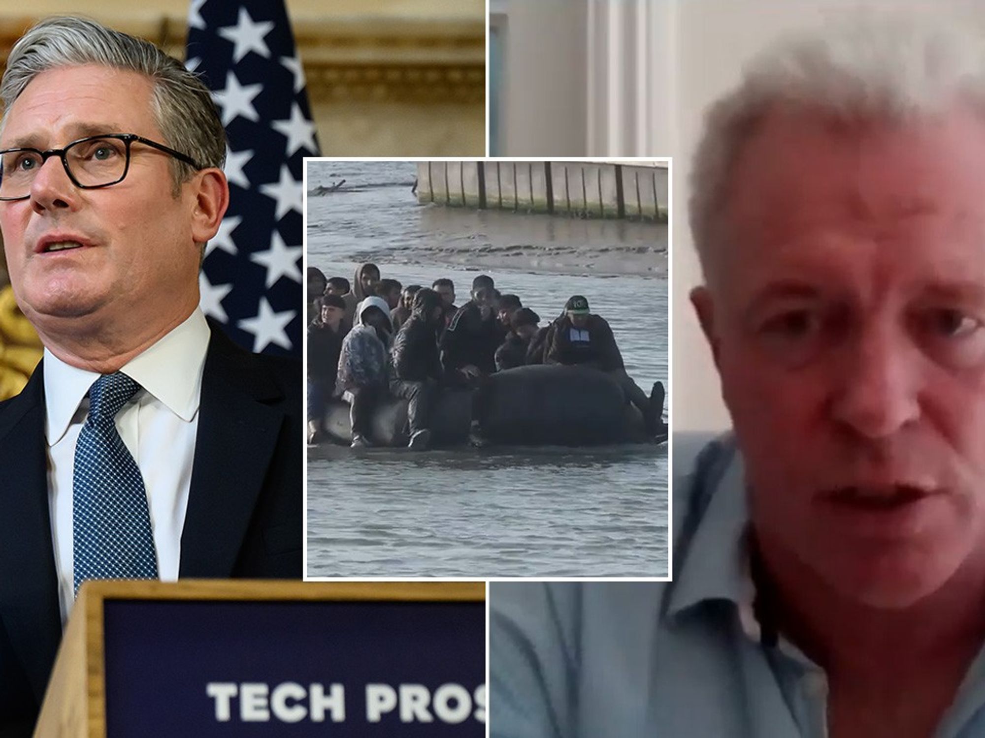 Keir Starmer, migrant boat, James Sunderland