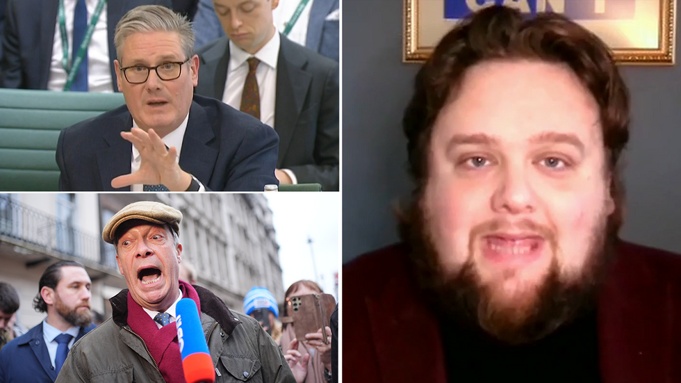 Keir Starmer, Nigel Farage and James Matthewson