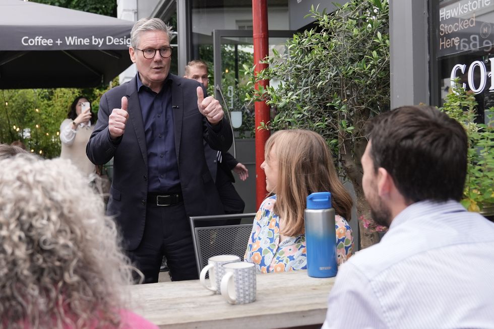 Keir Starmer on the campaign trail