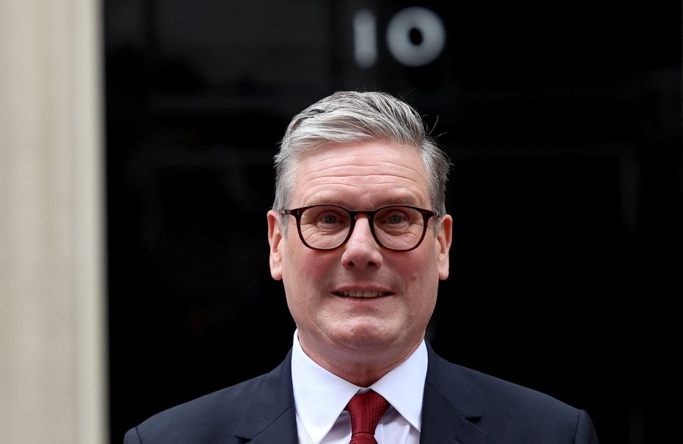 Keir Starmer outside Number 10
