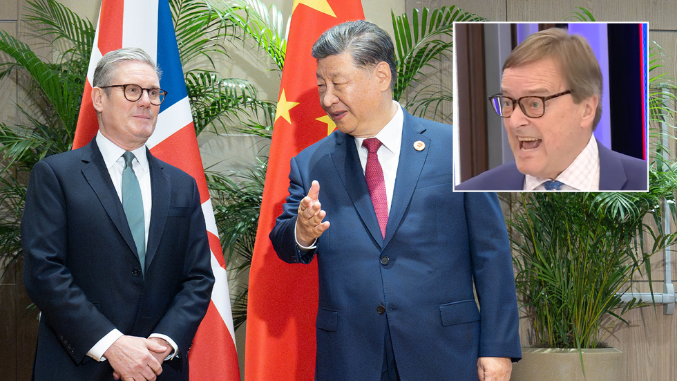 Keir Starmer, President Xi and Piers Pottinger