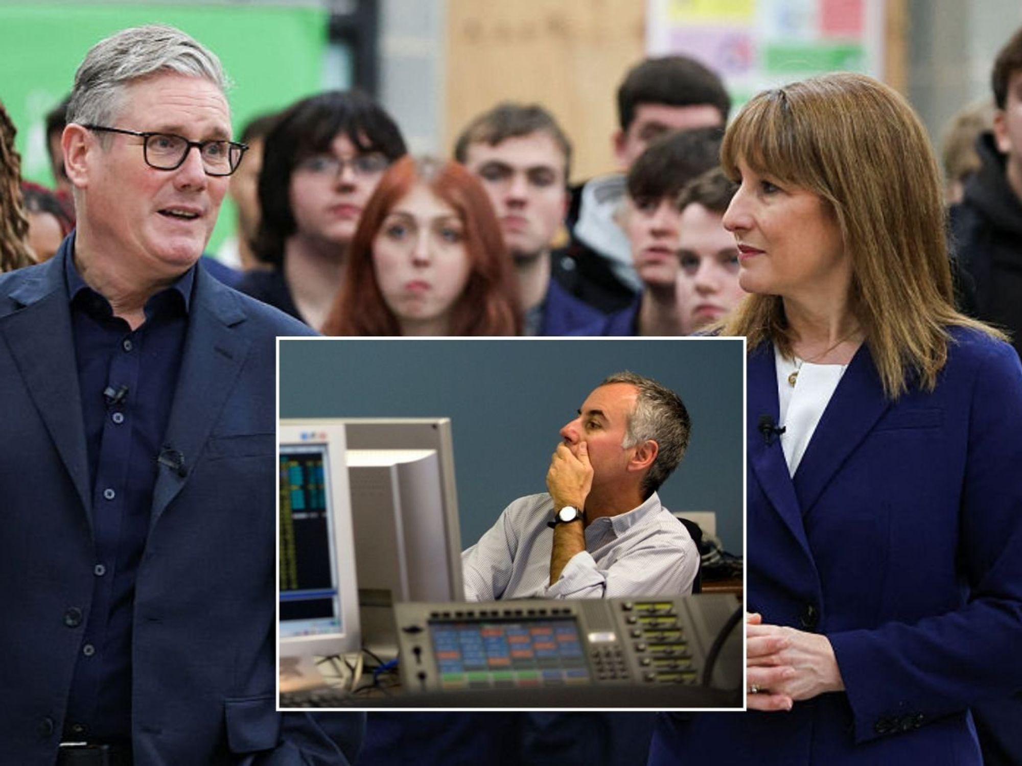 Keir Starmer, Rachel Reeves and investor