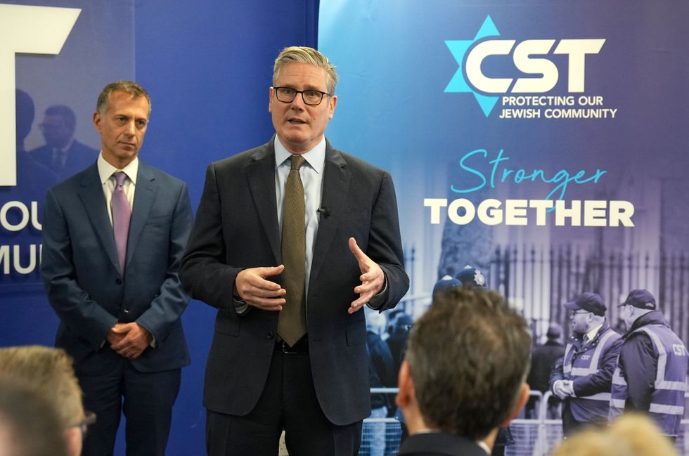 Keir Starmer speaking with Jewish community at the Community Security Trust (CST) on October 15
