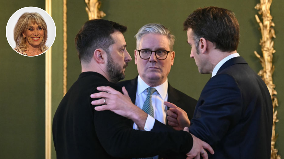 Keir Starmer with President Zelensky and President Macron